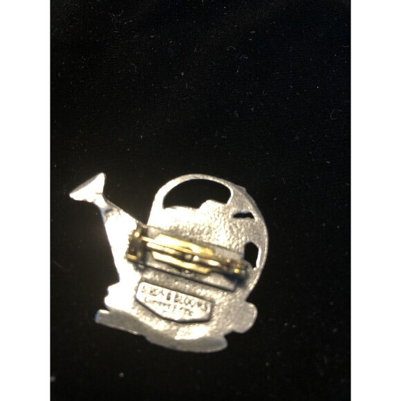 Birds & Blooms Limited Edition 2000 Pewter Watering Can Flower Brooch Pin - Picture 2 of 6